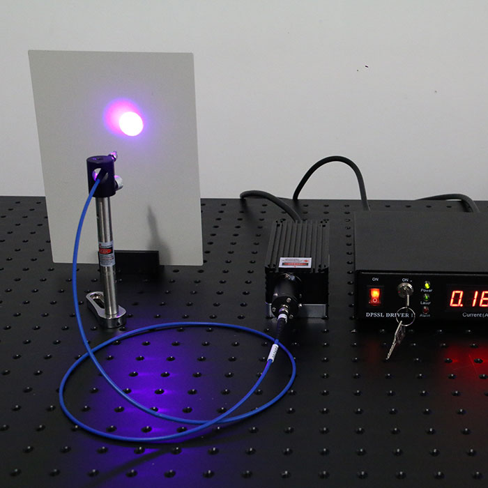 430nm 2000mW Semiconductor Laser Coupled Optical Fiber Output Blue Laser